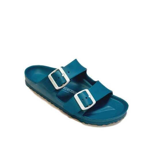 Birkenstock Shoes - Birkenstock Arizona EVA Womens Size 7 Mens 5 Sandals Turquoise Blue EU 38 NARROW